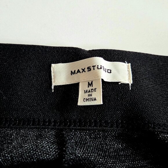 Max Studio high waisted wide leg pants with elastic waistband and buttons detail - Picture 4 of 10